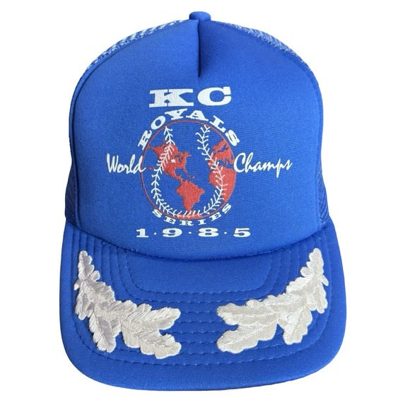 Vintage 1985 KC Royals World Series Champs Cobra‎ Caps Trucker Hat Snapback